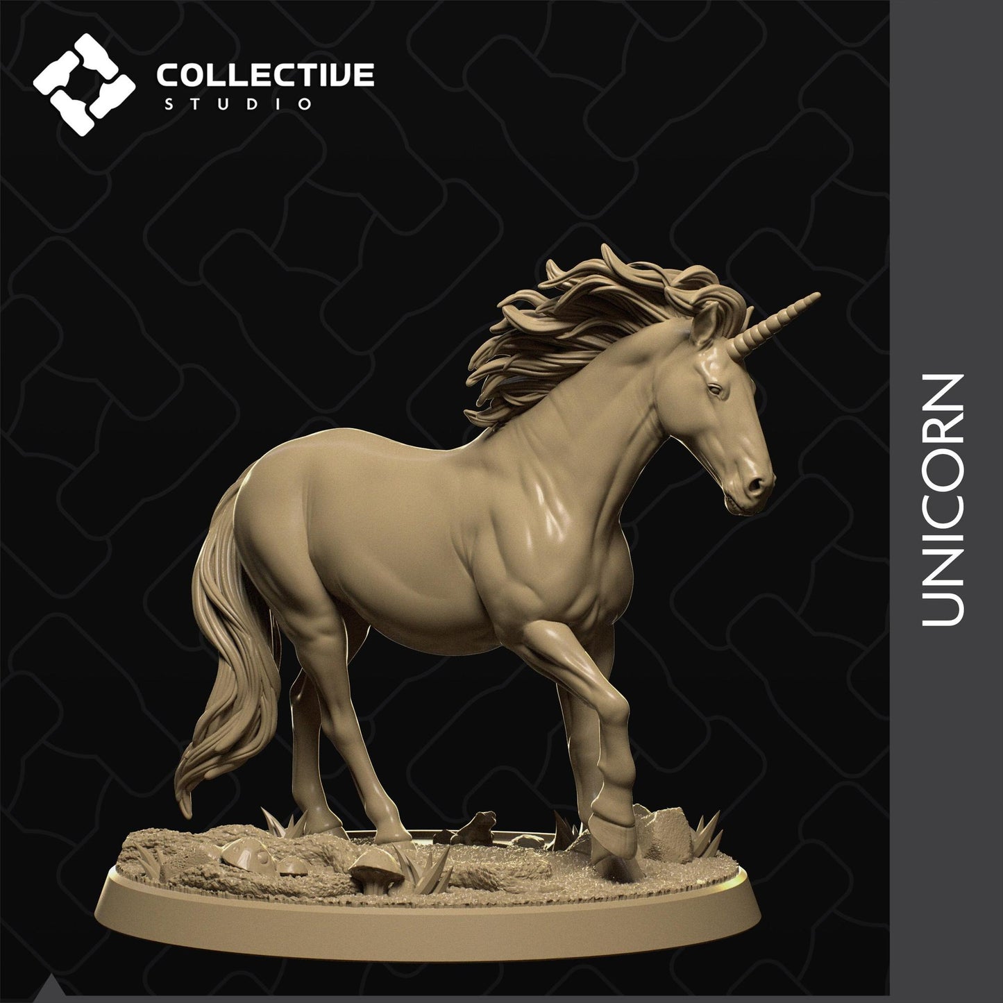 Unicorn | Tabletop Gaming Mini or Display Figure | Collective Studio