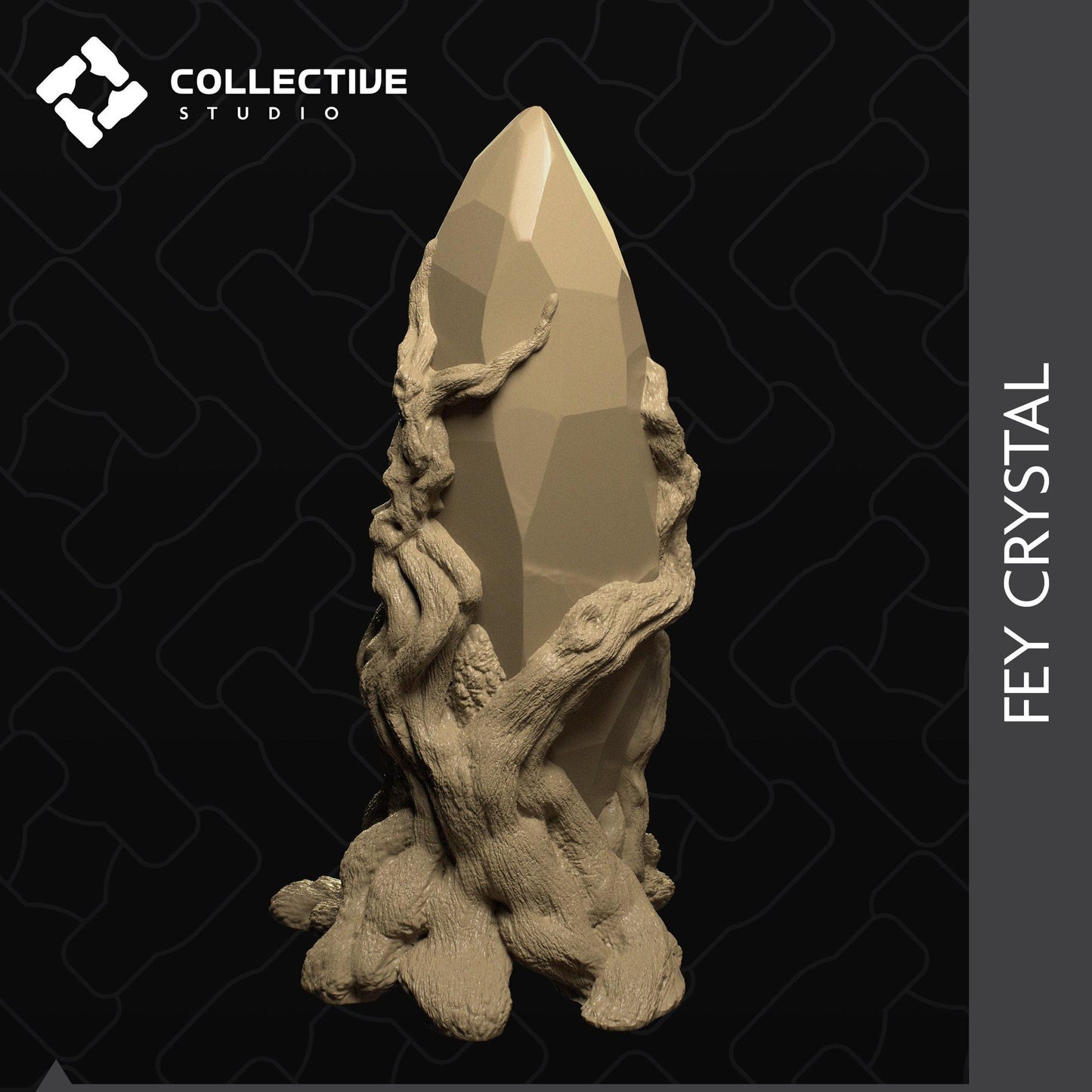 Fey Crystal | D&D Scatter Miniature | Collective Studio