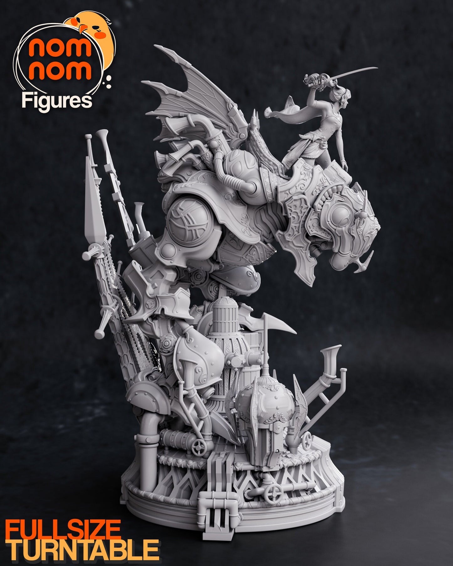 Half-Esper | Resin Garage Kit FigureGame Fan Art | Nomnom Figures