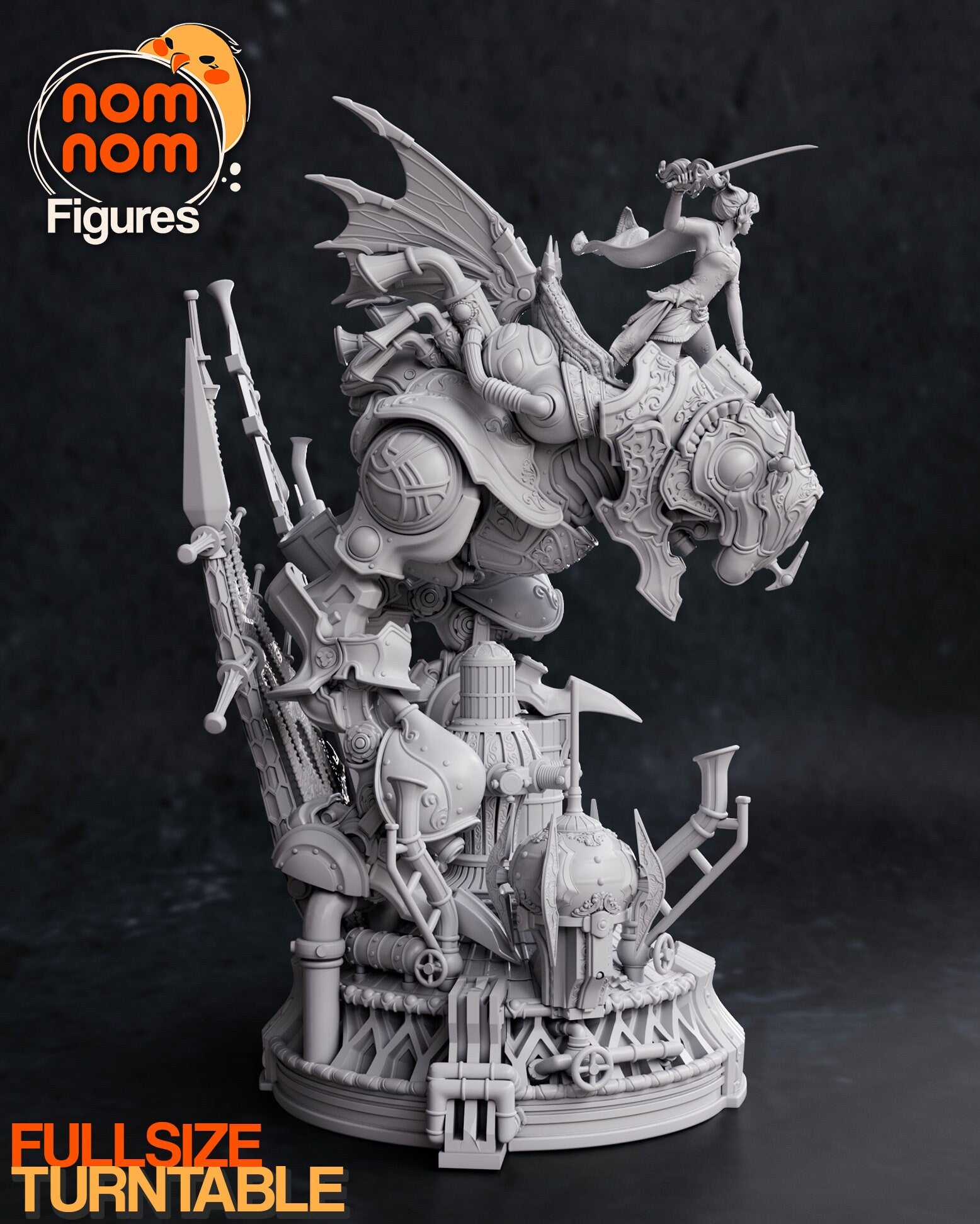 Half-Esper | Resin Garage Kit FigureGame Fan Art | Nomnom Figures