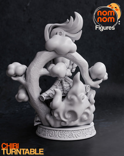 Chibi Sun Goddess Pup | Resin Garage Kit Figure Video Game Fan Art | Nomnom Figures
