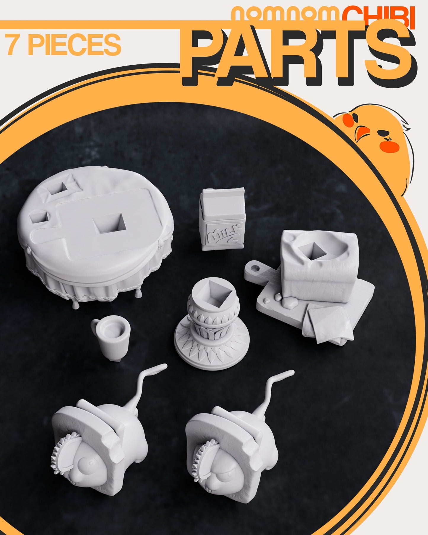 Chibi Chainsaw Demon | Resin Garage Kit Figure Anime Fan Art | Nomnom Figures