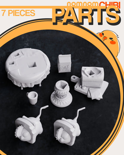 Chibi Chainsaw Demon | Resin Garage Kit Figure Anime Fan Art | Nomnom Figures