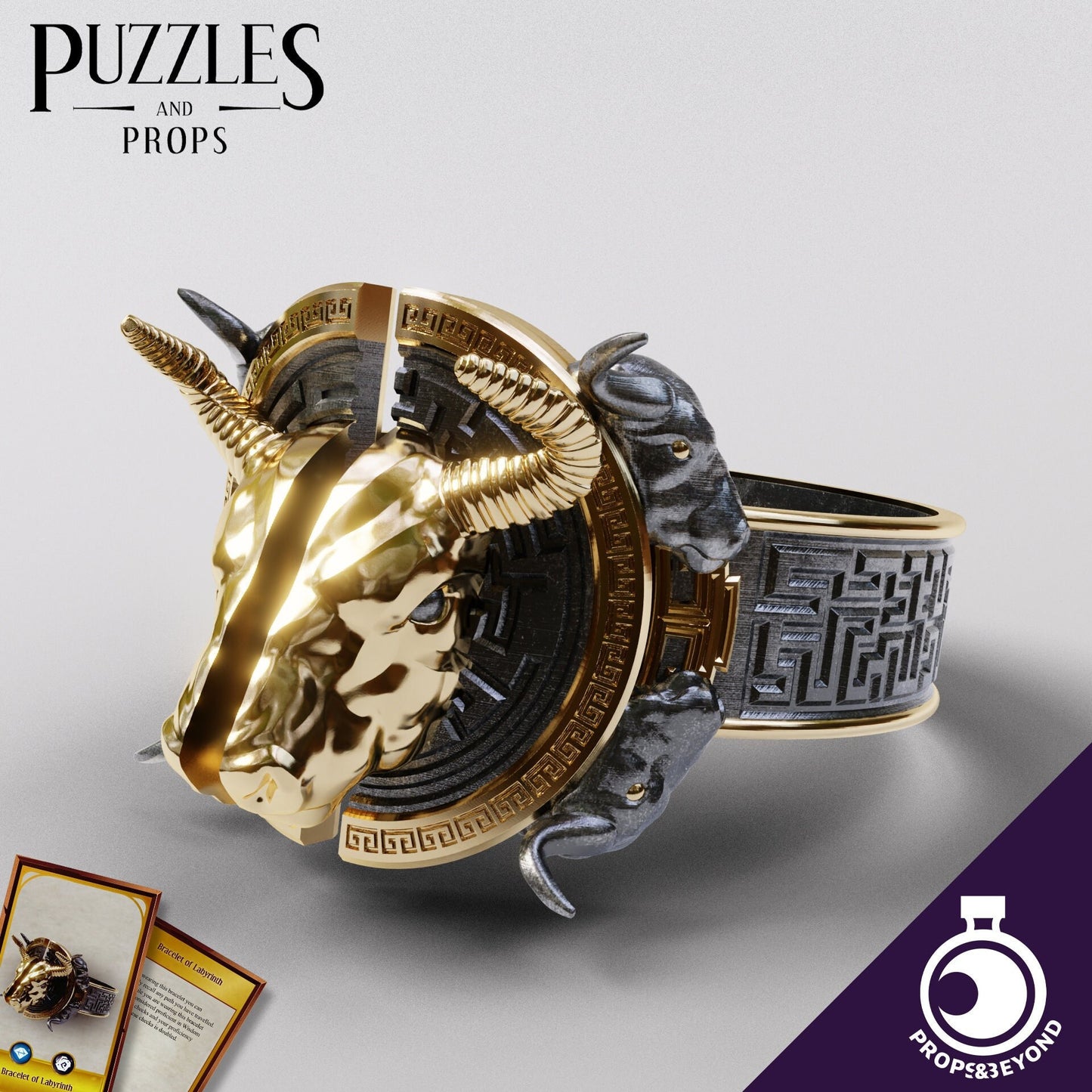 Armband of Labyrinth | TTRPG LARP Gaming Prop | Puzzles & Props