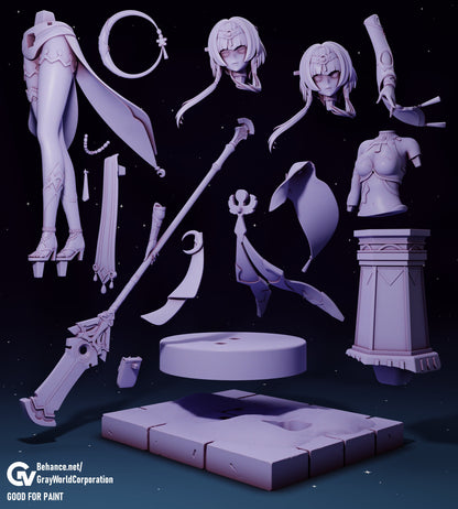 Candace | Resin Garage Kit Sculpture Anime Video Game Fan Art Statue | Gray World Corporation