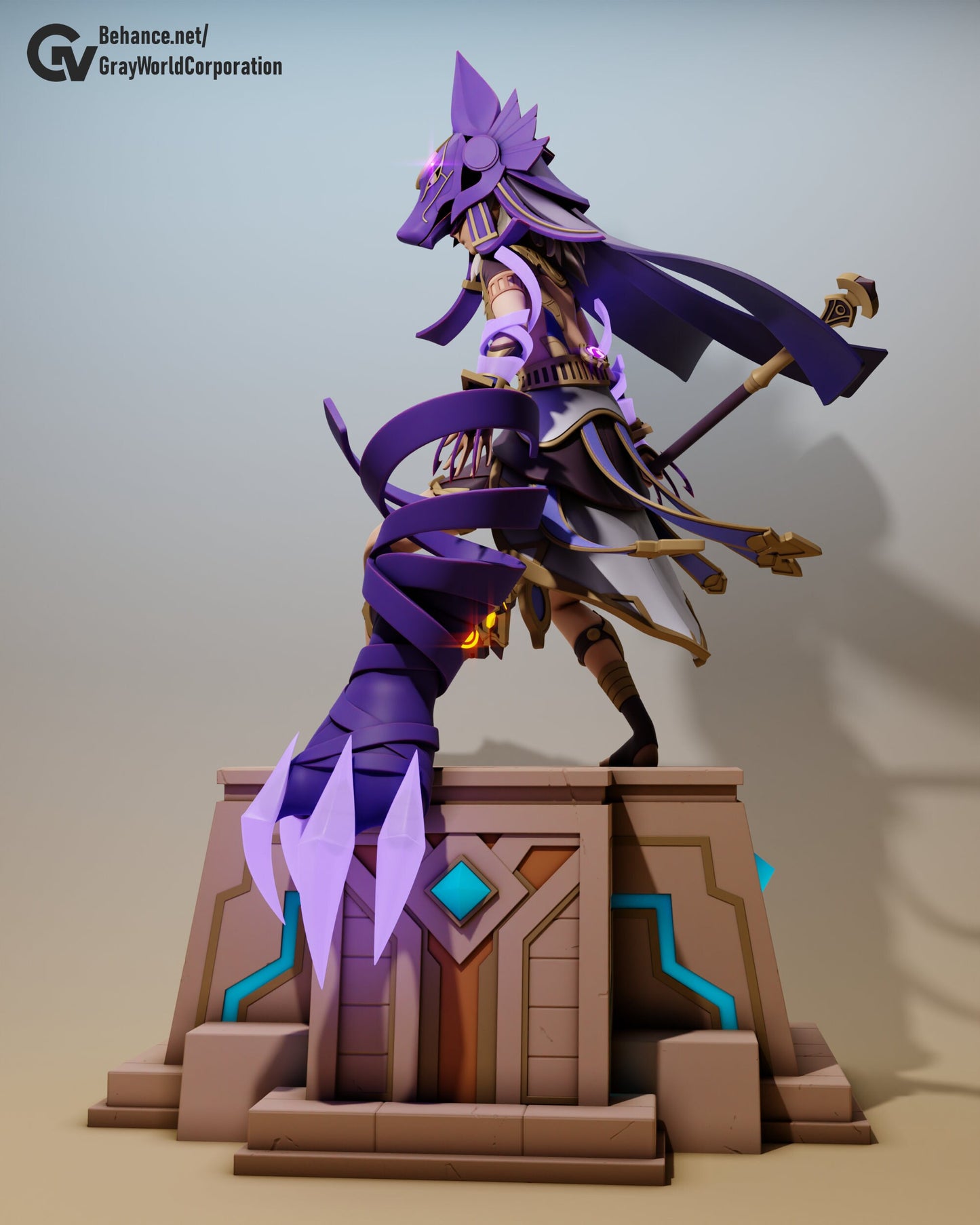 Cyno | Resin Garage Kit Sculpture Anime Video Game Fan Art Statue | Gray World Corporation