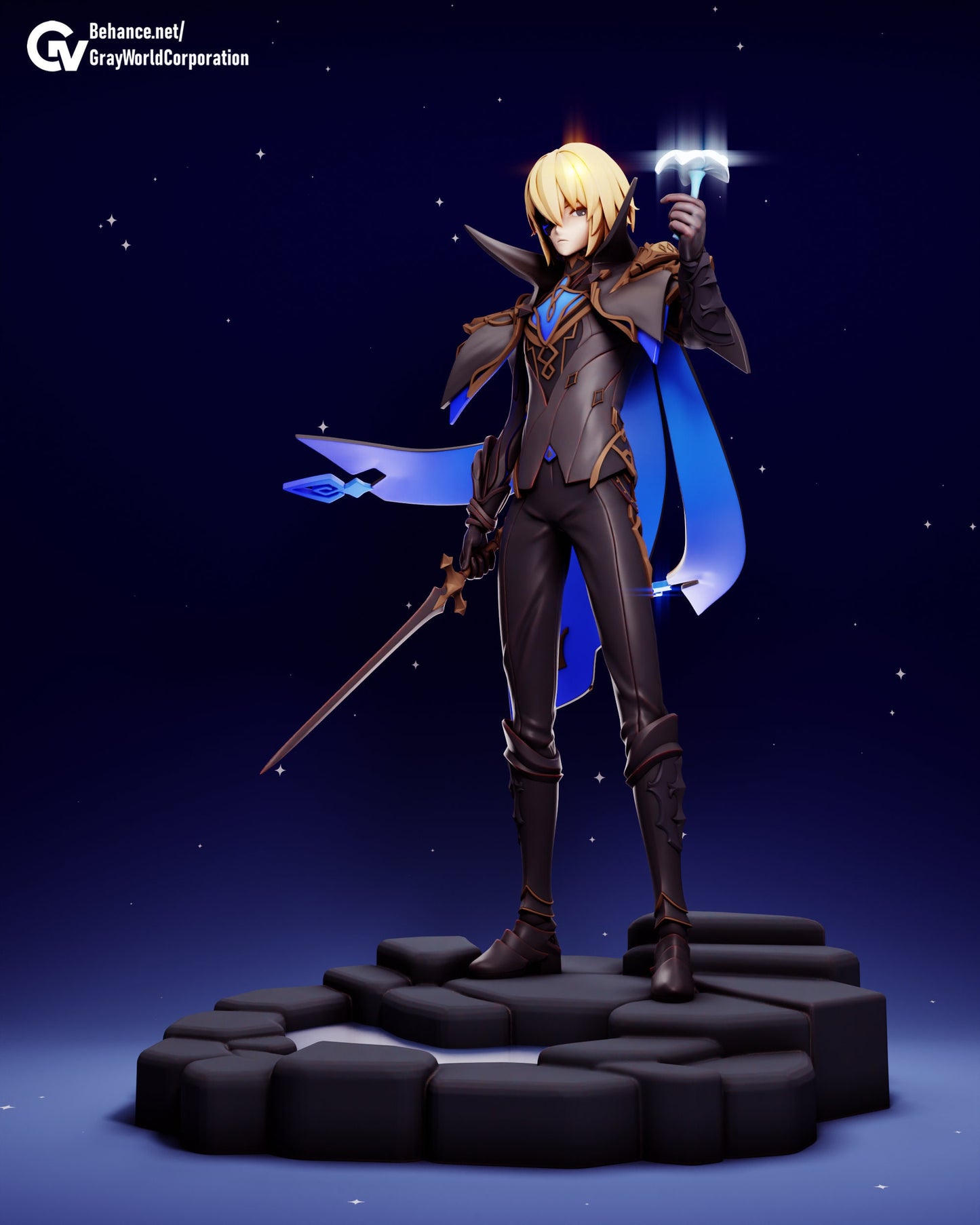 Dainsleif | Resin Garage Kit Sculpture Anime Video Game Fan Art Statue | Gray World Corporation