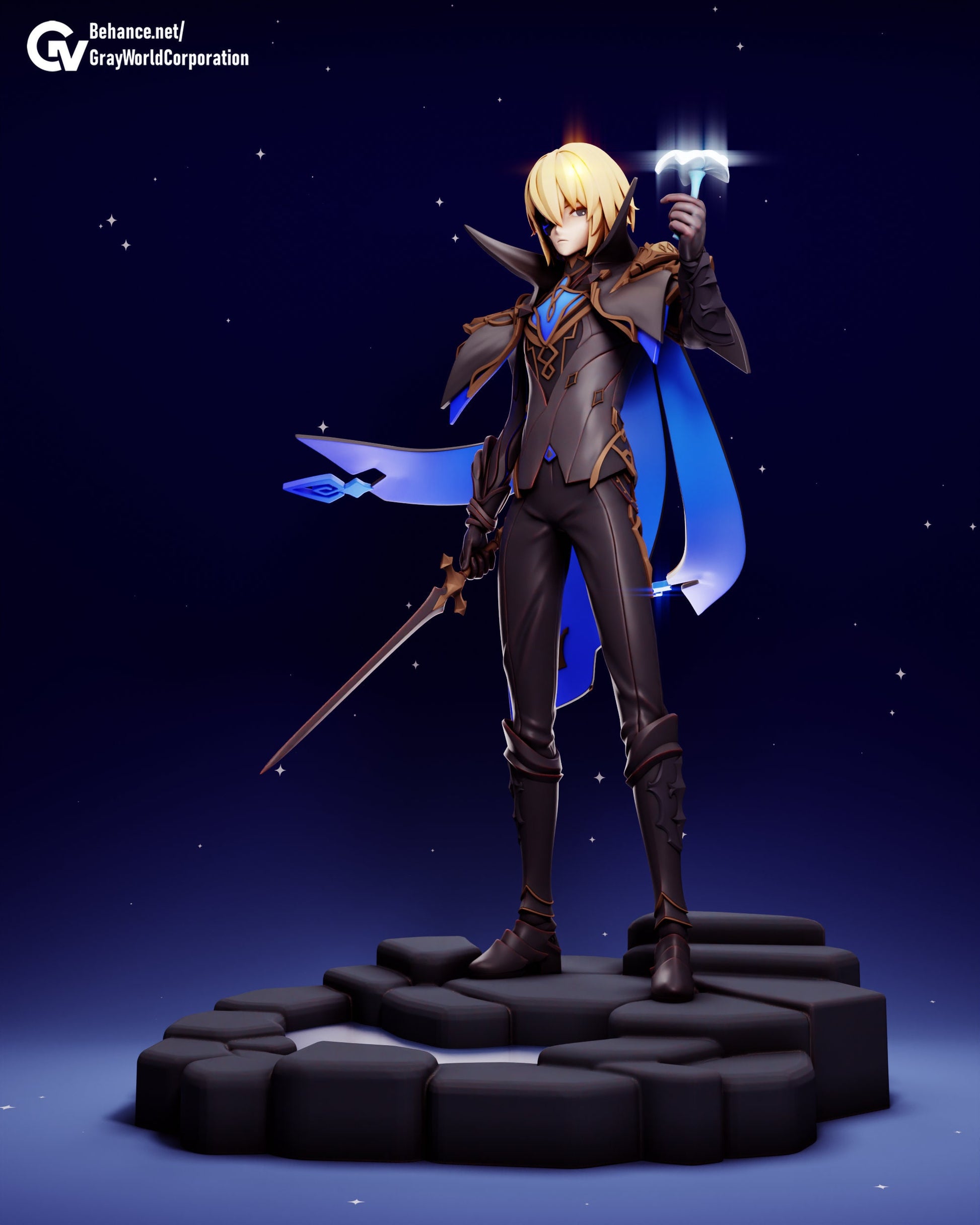 Dainsleif | Resin Garage Kit Sculpture Anime Video Game Fan Art Statue | Gray World Corporation