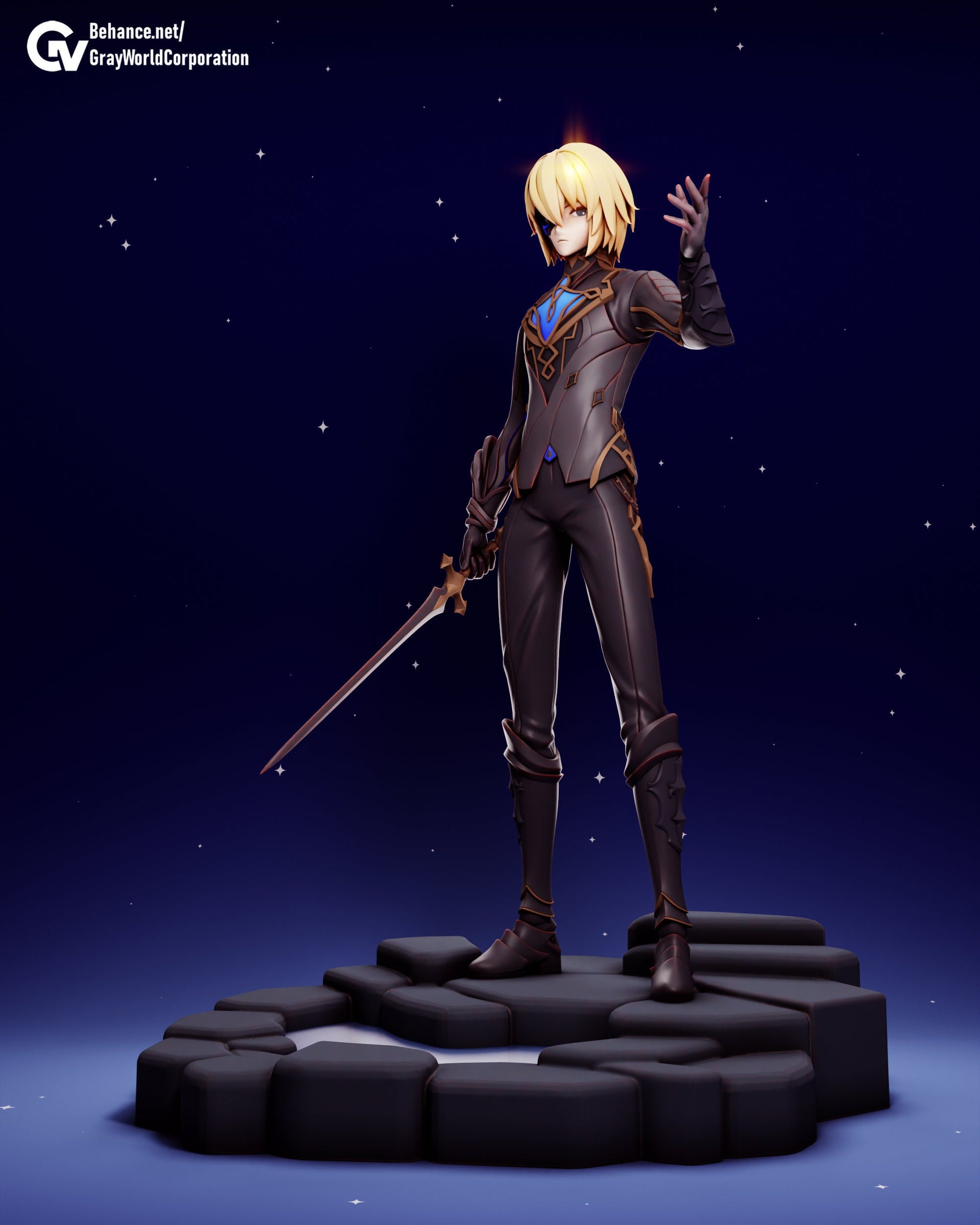 Dainsleif | Resin Garage Kit Sculpture Anime Video Game Fan Art Statue | Gray World Corporation