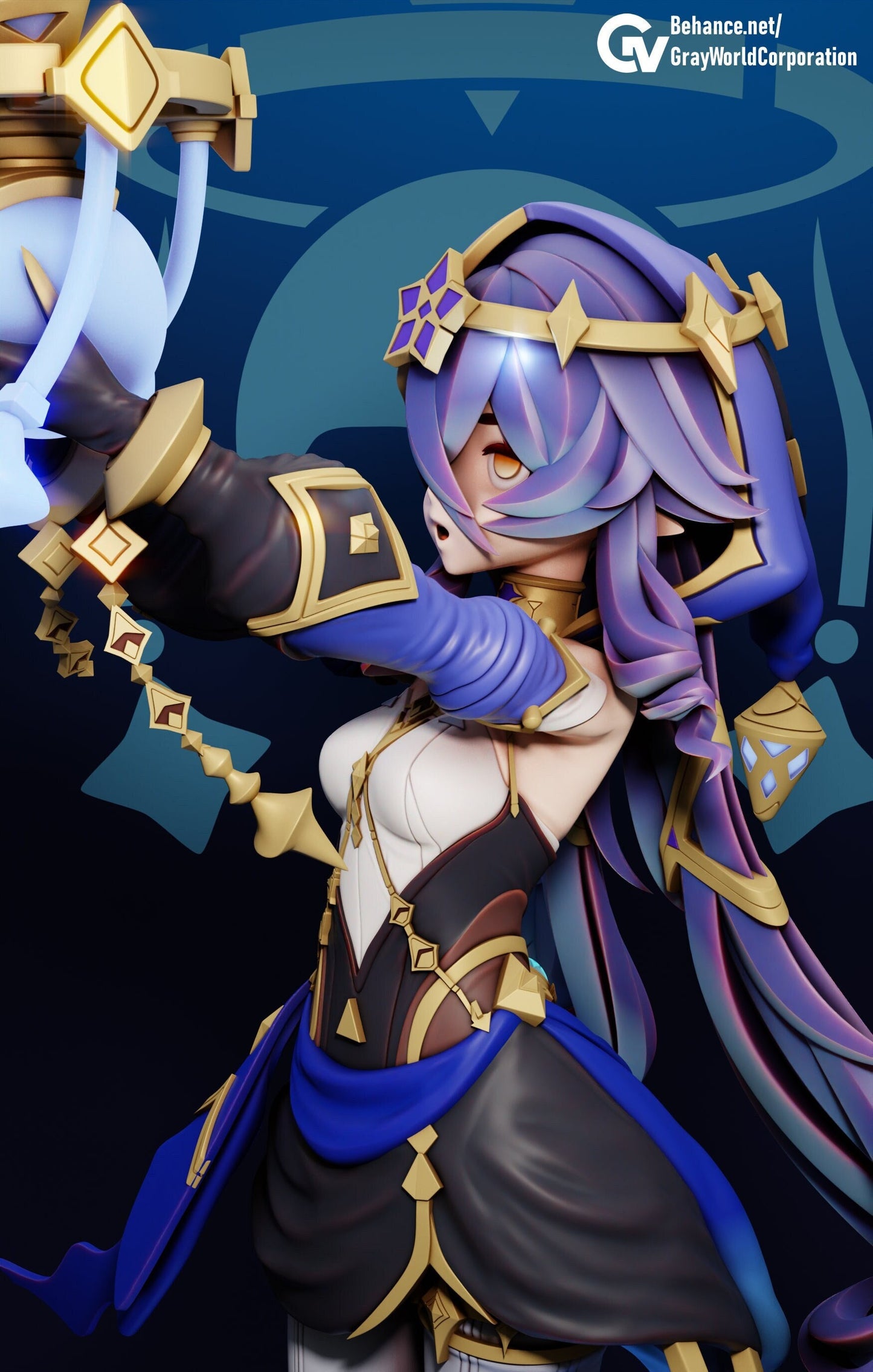 Layla | Resin Garage Kit Sculpture Anime Video Game Fan Art Statue | Gray World Corporation