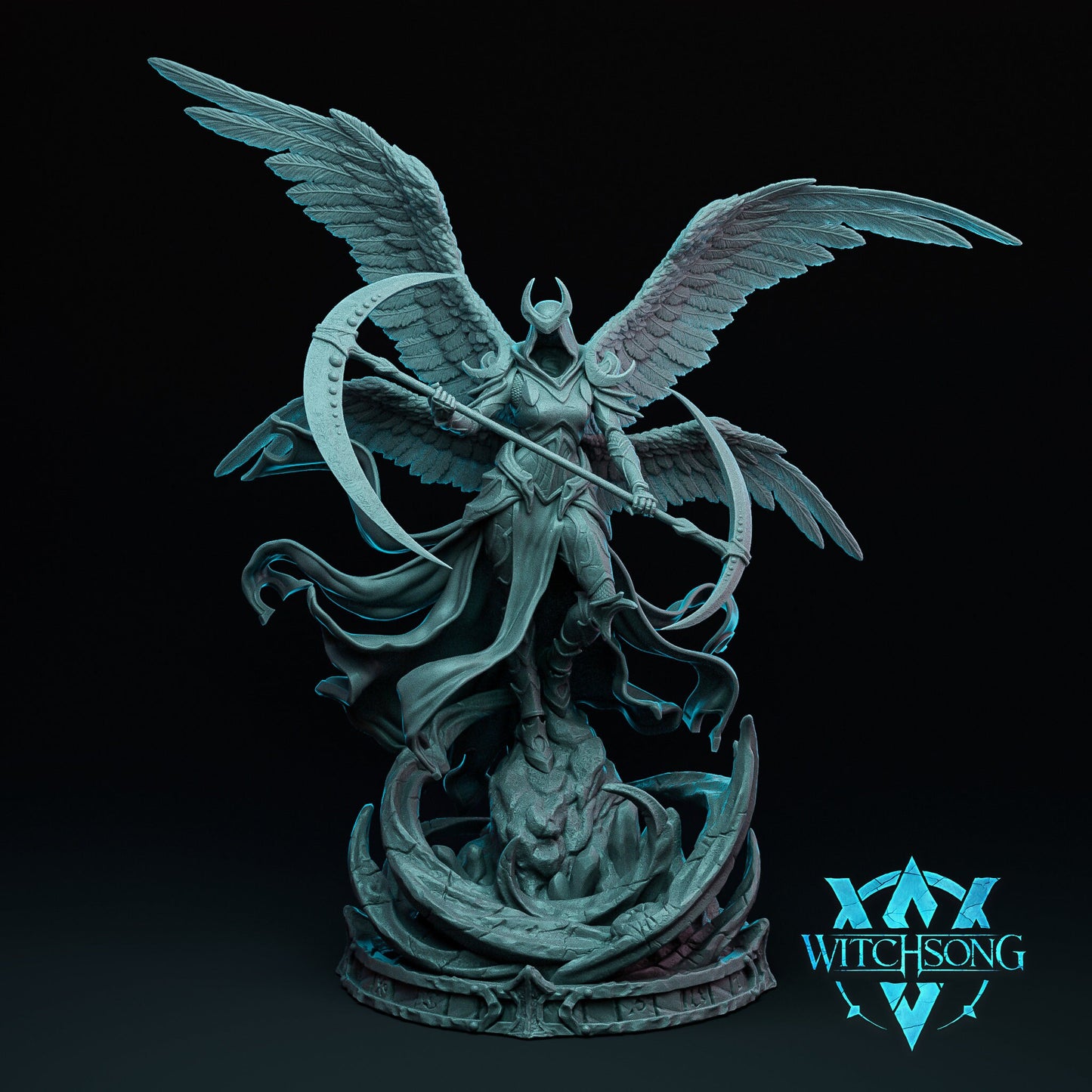 Moonlight Seraph | Mini or Bust | Monster Miniature Statue | Witchsong Miniatures