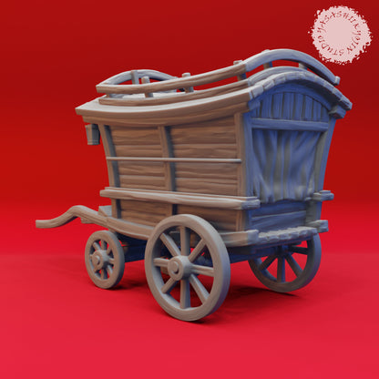 Mimic Wagon | TABLETOP SCALE | D&D TTRPG Miniature | Yasashii Kyojin Studio