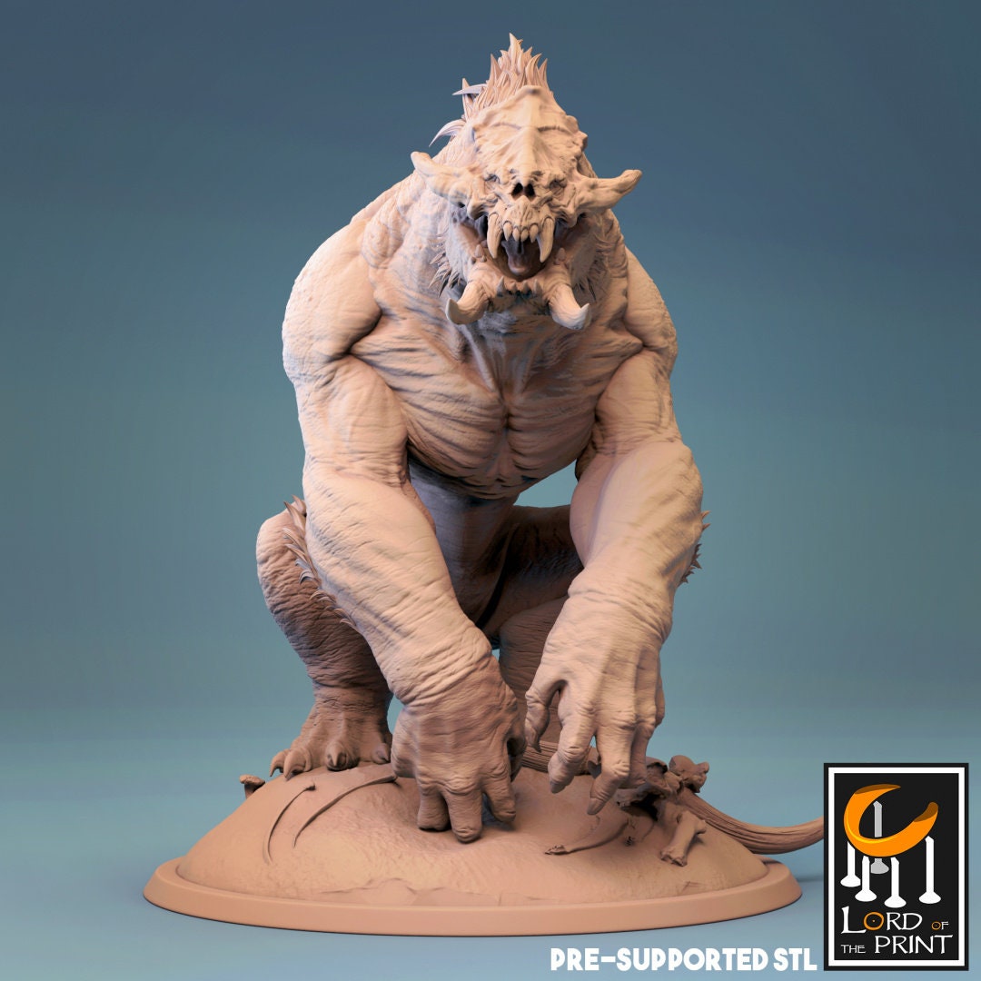 Barlgura, Abyssal Demon Ape | TABLETOP SCALE | D&D TTRPG Monster Miniature | Rescale Miniatures