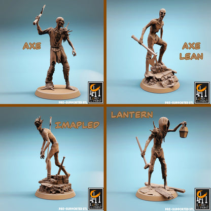 Corrupted Villagers | TABLETOP SCALE | TTRPG Monster Miniature | Rescale Miniatures