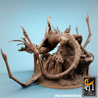 Corrupted Wyvern | TABLETOP SCALE | TTRPG Dragon Miniature | Rescale Miniatures