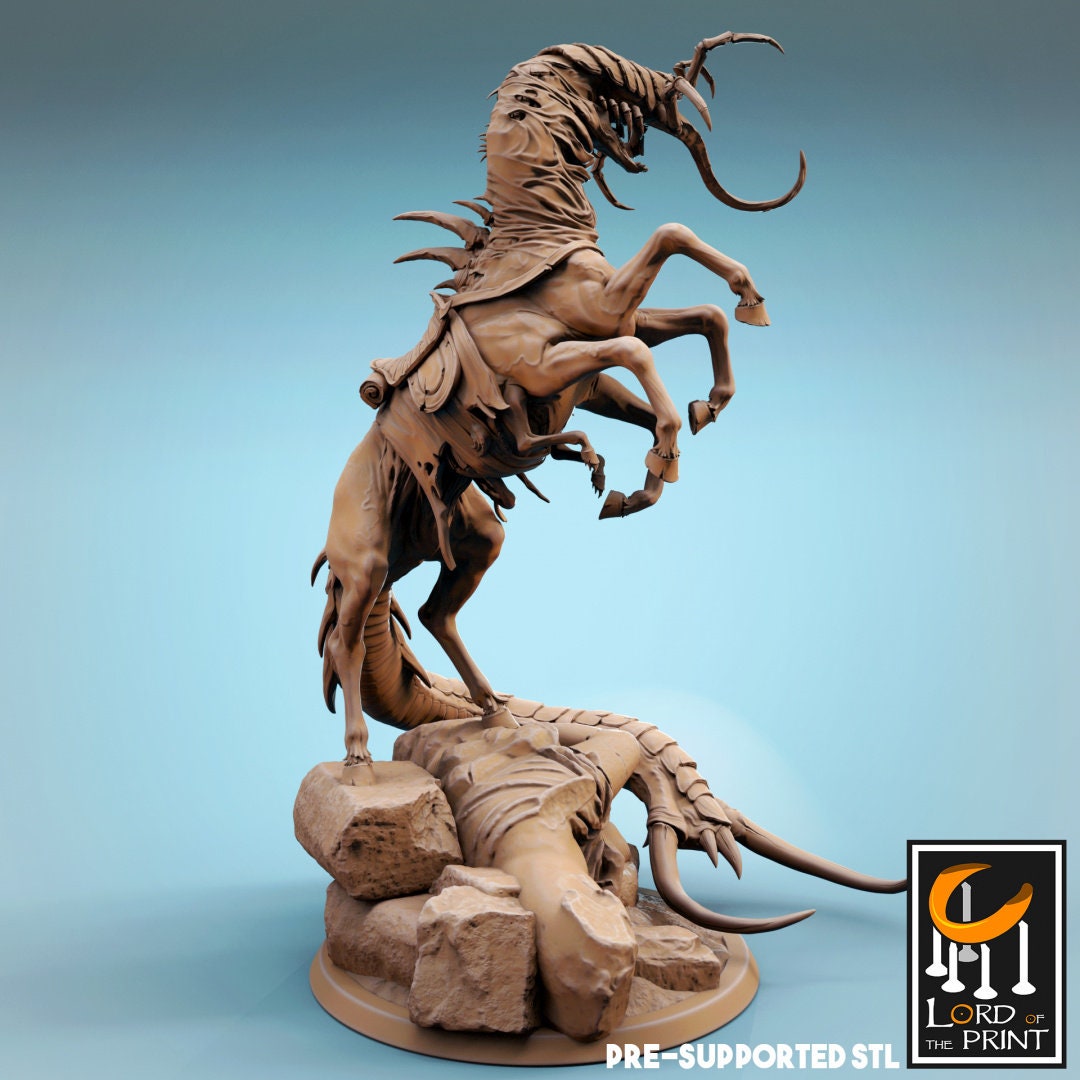 Corrupted Horses | TABLETOP SCALE | TTRPG Monster Miniature | Rescale Miniatures