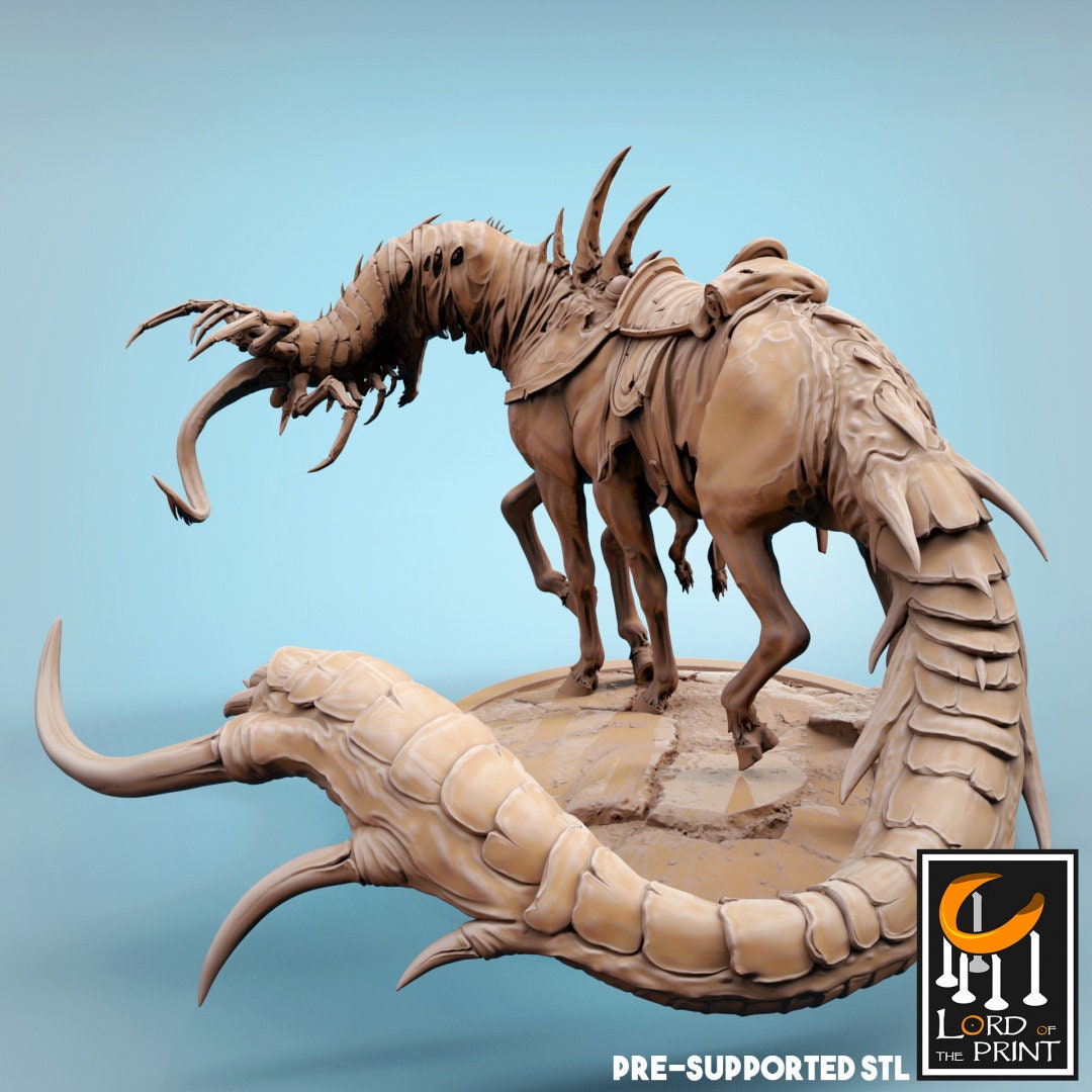 Corrupted Horses | TABLETOP SCALE | TTRPG Monster Miniature | Rescale Miniatures