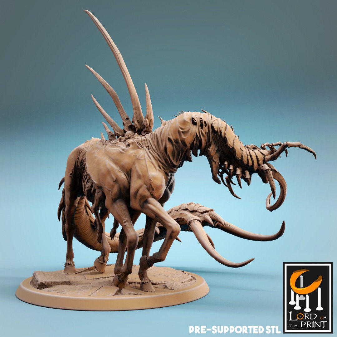 Corrupted Horses | TABLETOP SCALE | TTRPG Monster Miniature | Rescale Miniatures