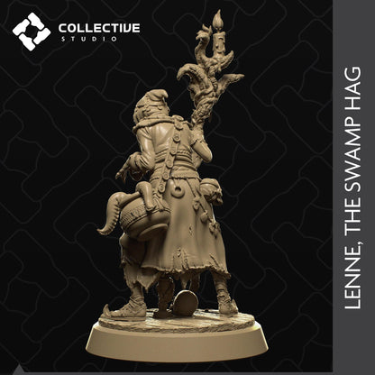 Lenne, Swamp Hag | Tabletop Gaming Mini or Display Figure | Collective Studio