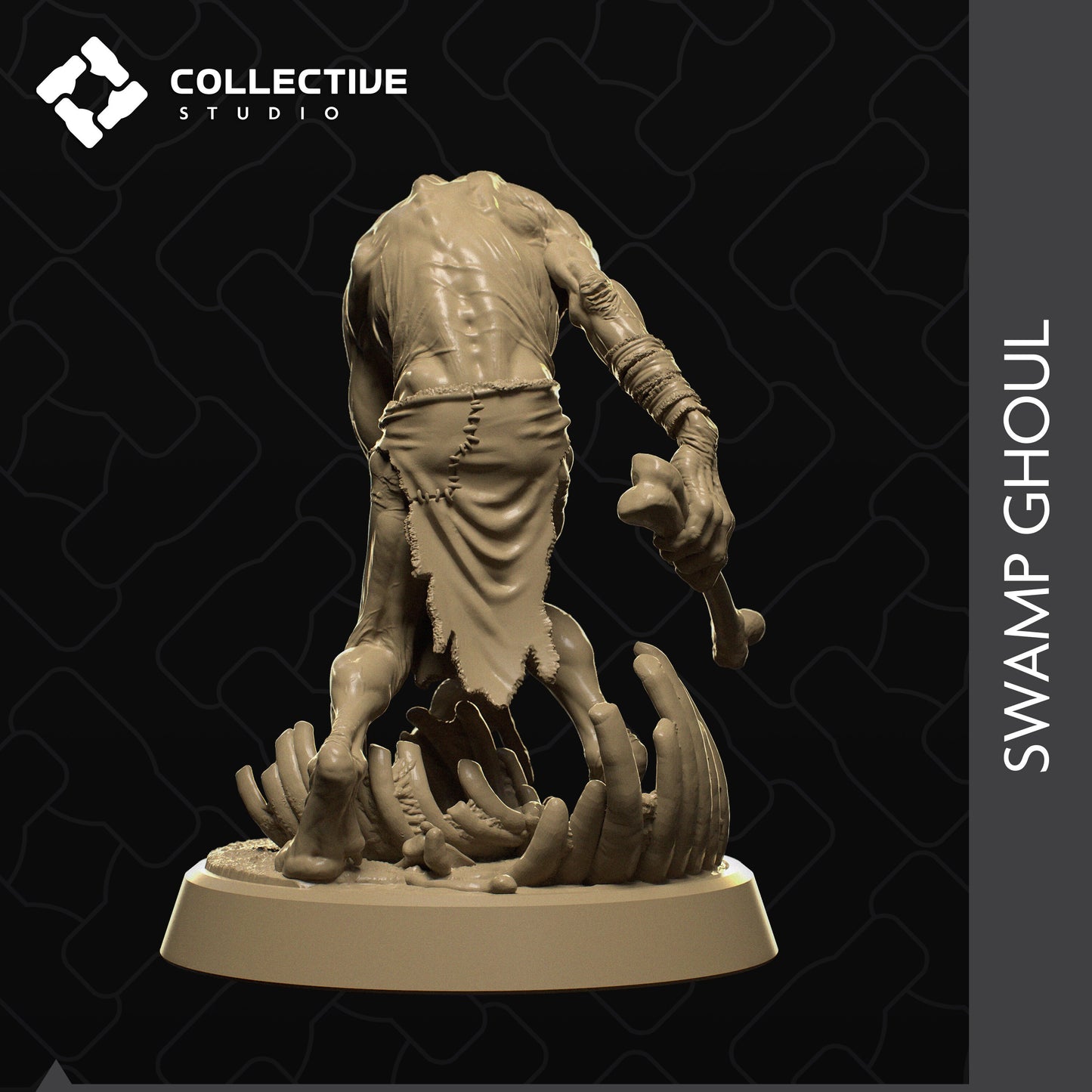 Swamp Ghoul | Tabletop Gaming Mini or Display Figure | Collective Studio
