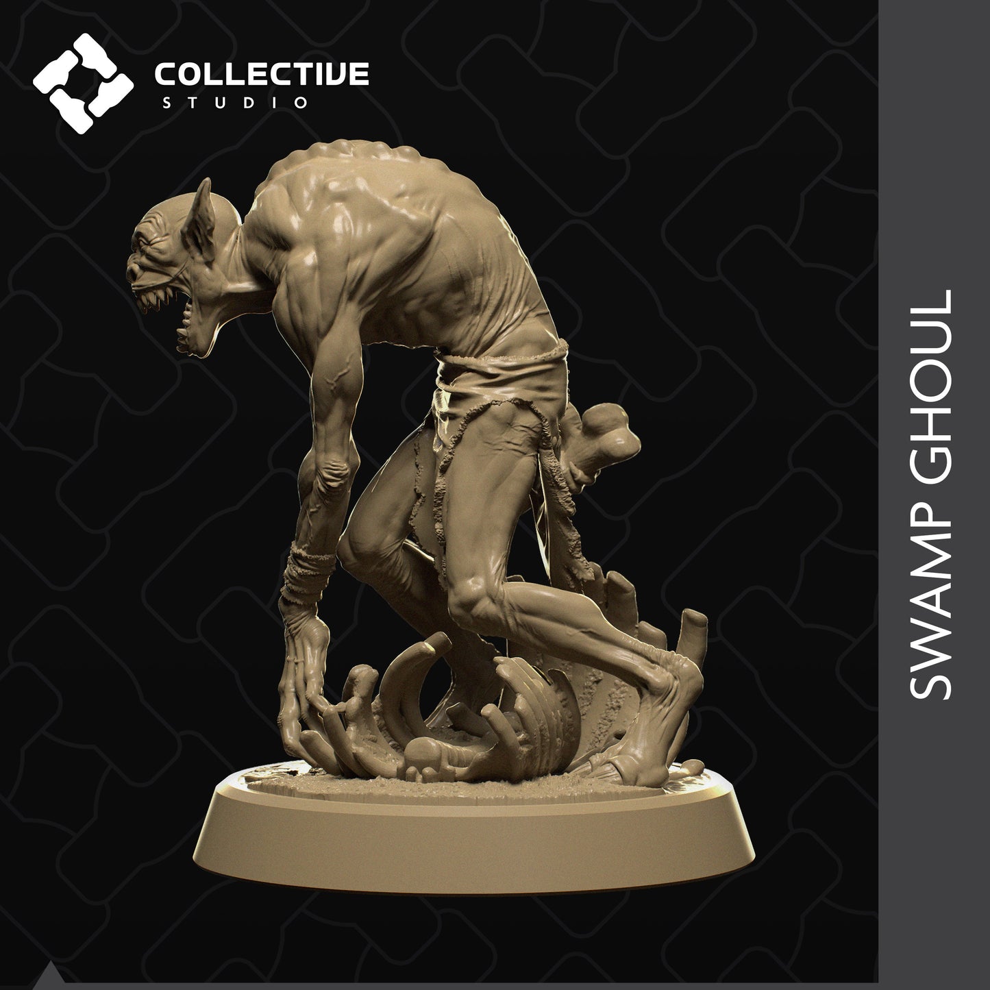 Swamp Ghoul | Tabletop Gaming Mini or Display Figure | Collective Studio
