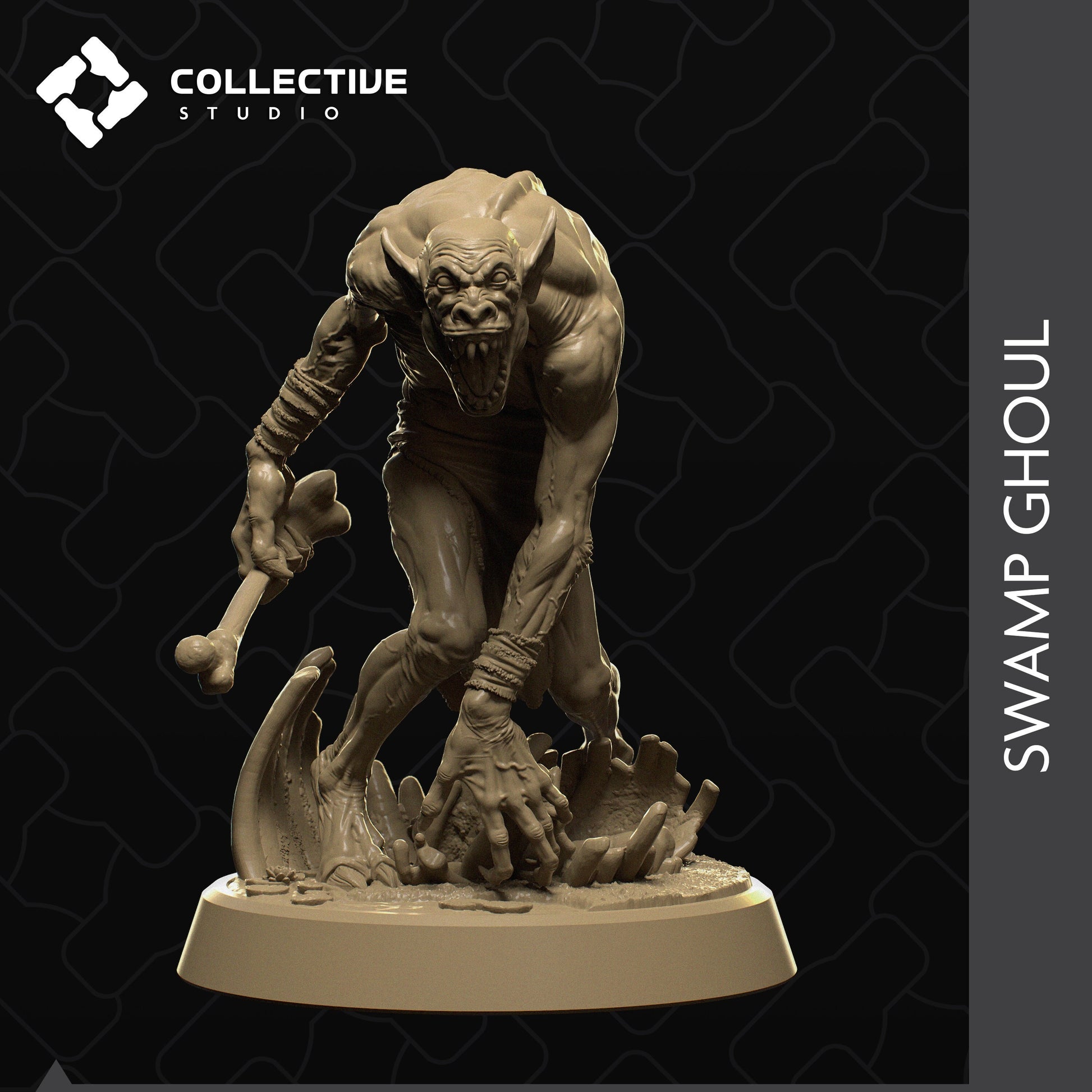 Swamp Ghoul | Tabletop Gaming Mini or Display Figure | Collective Studio