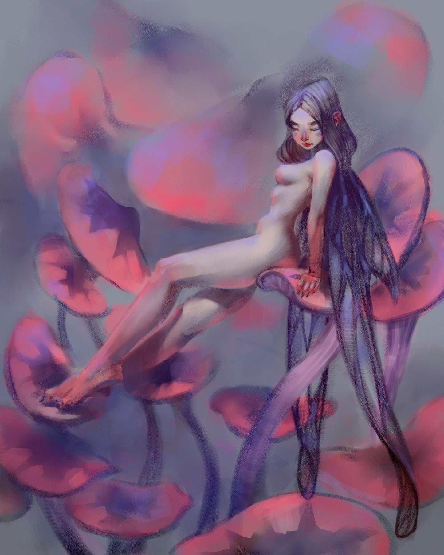 Oona, Moon Fairy | Resin Garage Kit Pin Up Figure Statue | Blackthorn Miniatures