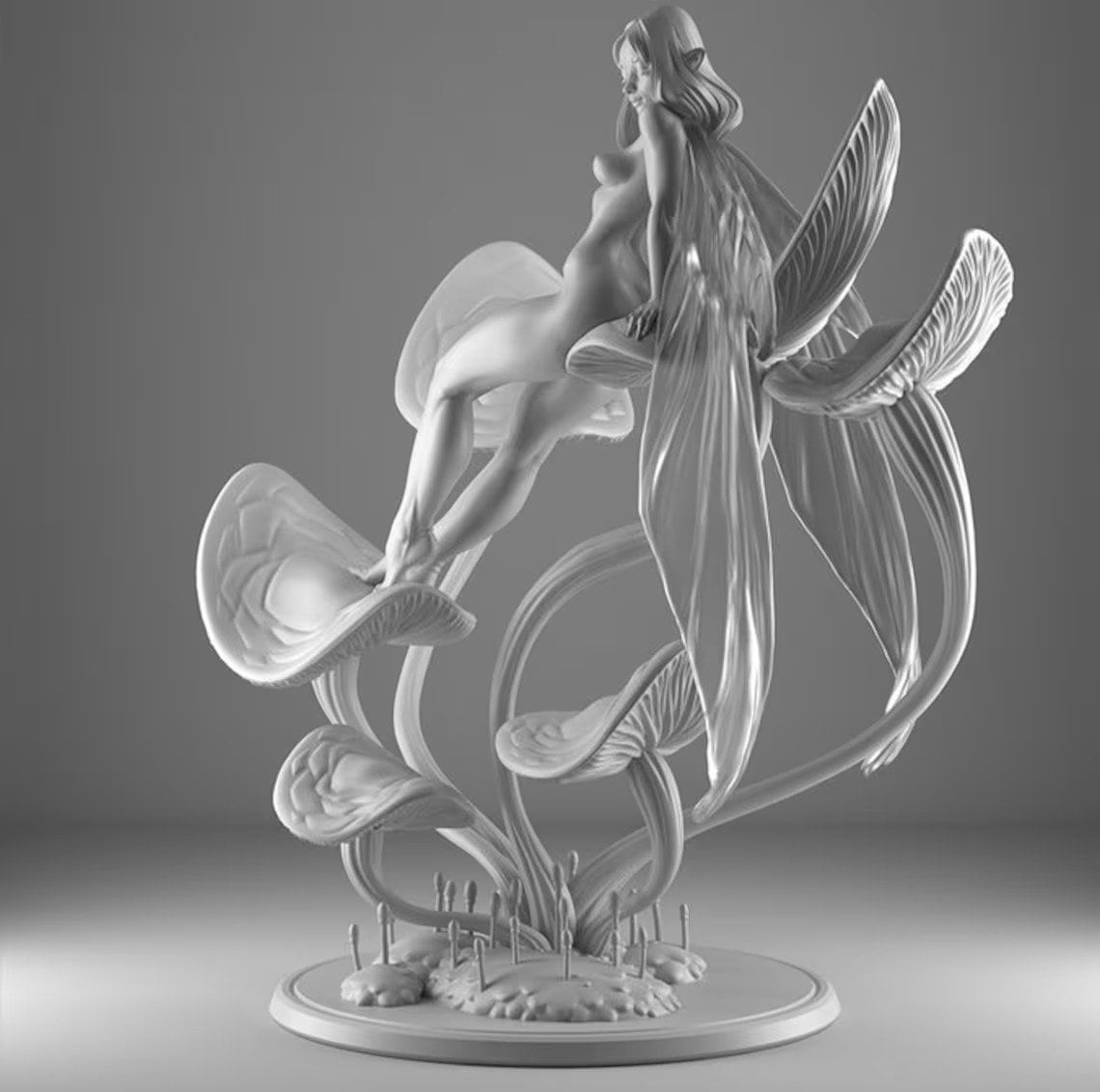 Oona, Moon Fairy | Resin Garage Kit Pin Up Figure Statue | Blackthorn Miniatures