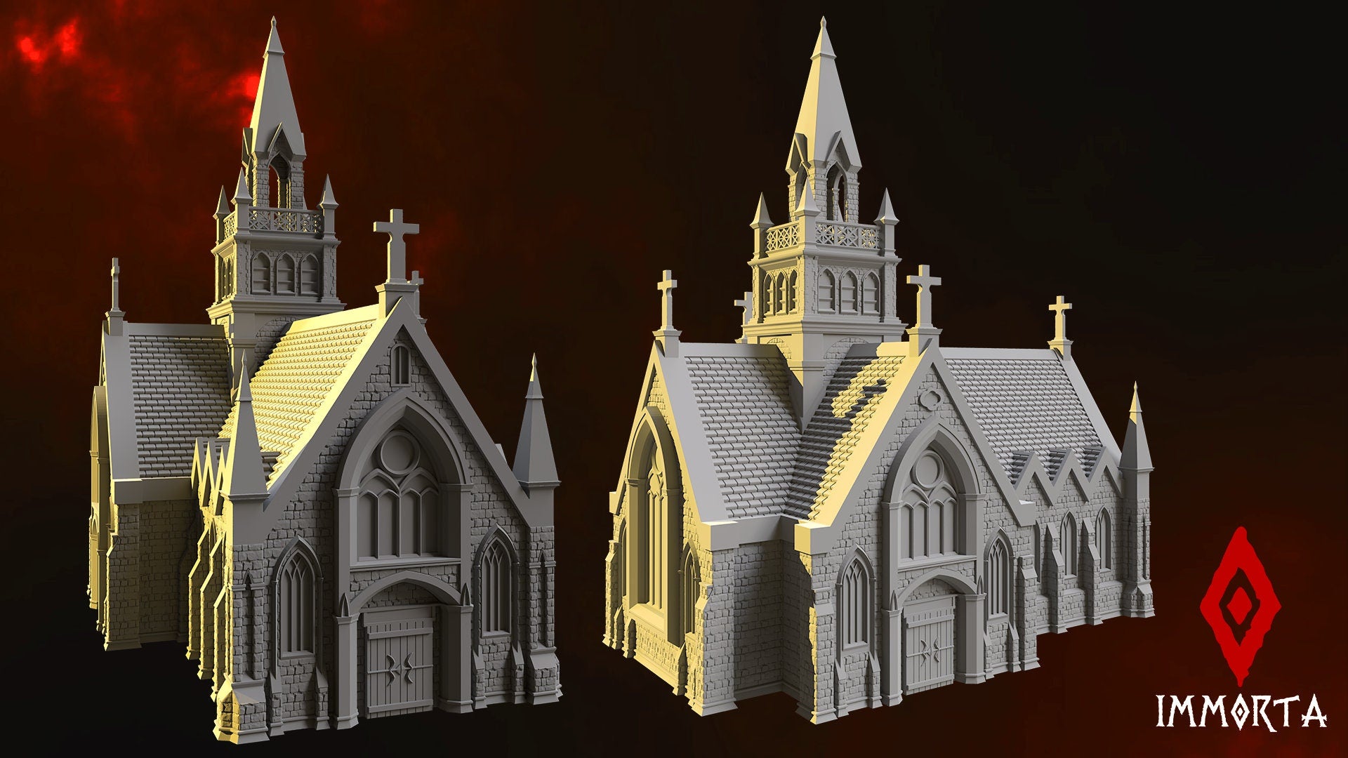 Stone Priest's Chapel | Playable 3D Printed Building | IMMORTA