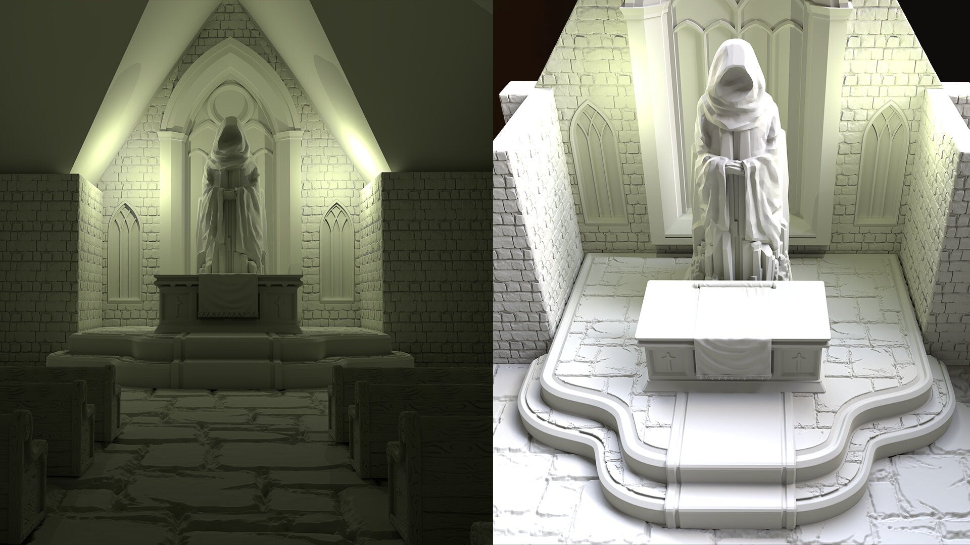 Stone Priest's Chapel | Playable 3D Printed Building | IMMORTA
