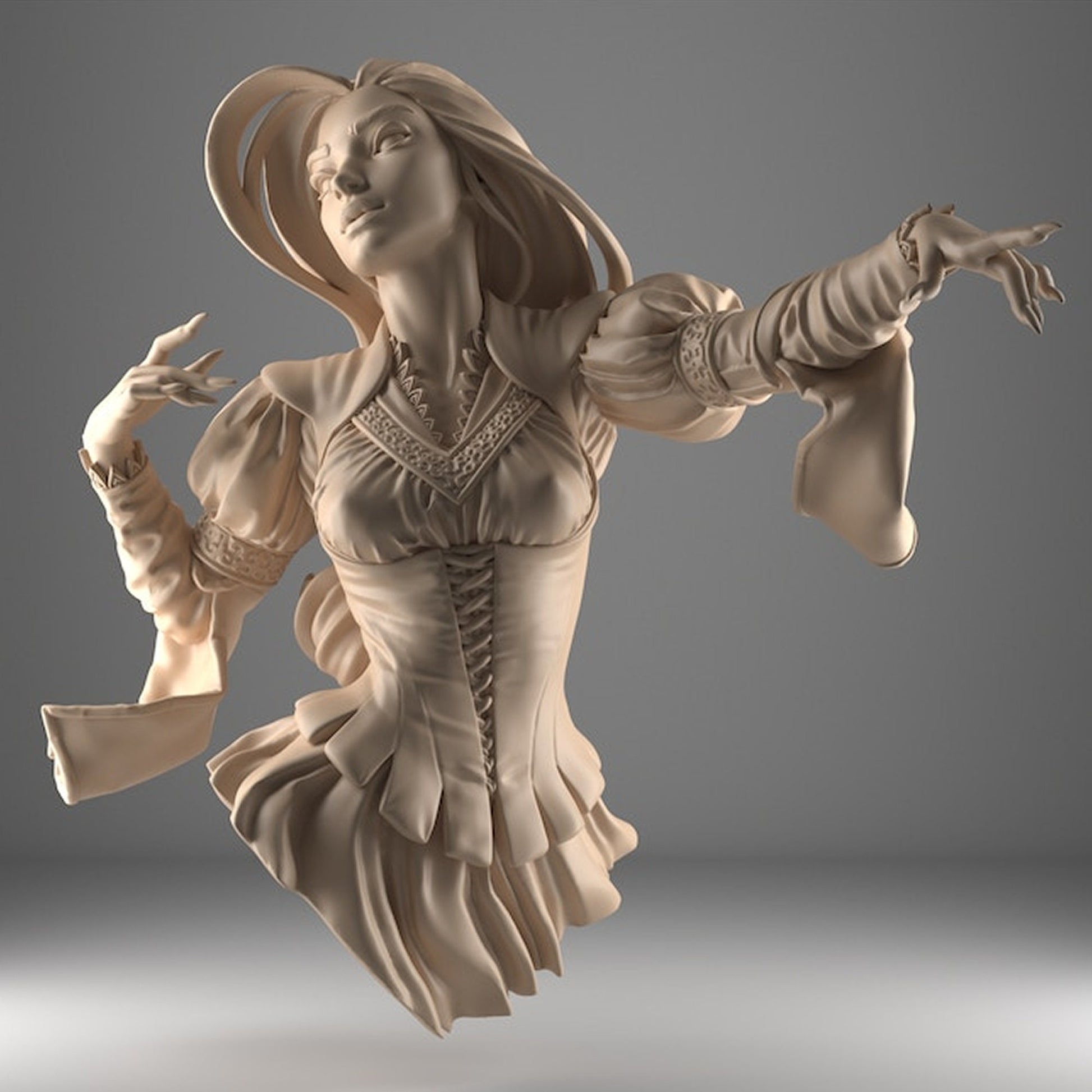 Dragoslava, Beautiful Witch | D&D TTRPG Fantasy Bust | Blackthorn Miniatures