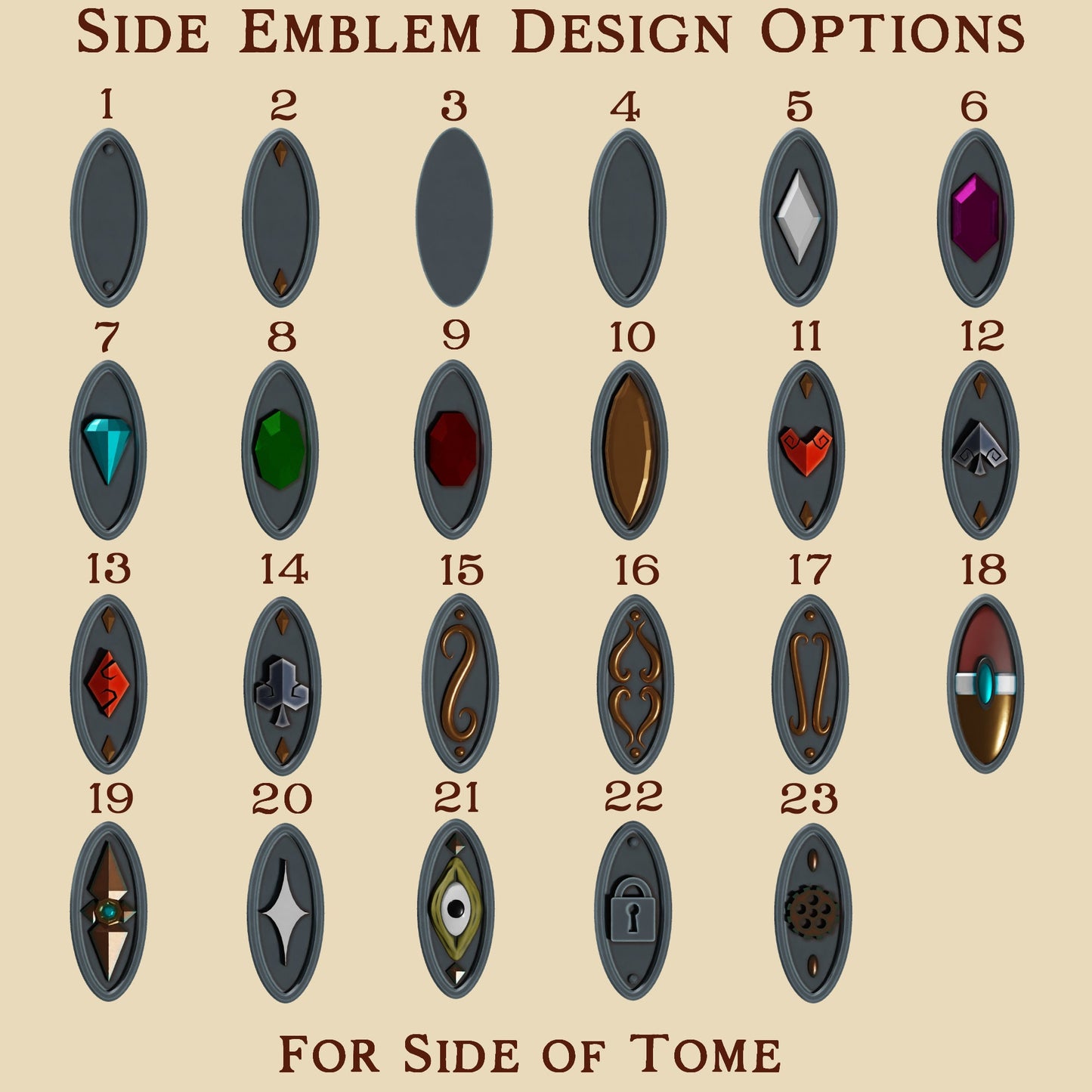 The Librarian's Tome, Stones of the Past | 3D Printed Gaming Storage Accessory | XYKit