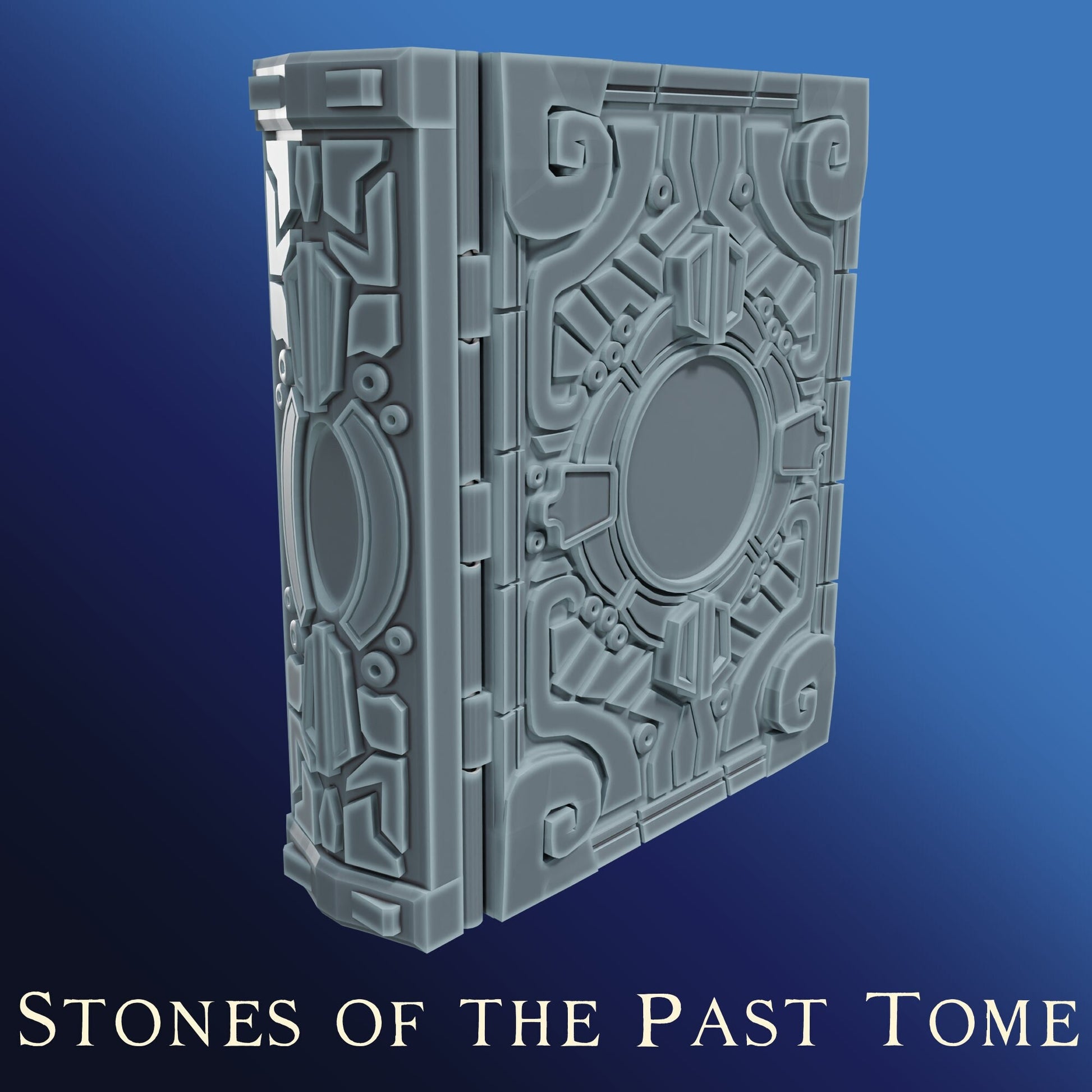 The Librarian's Tome, Stones of the Past | 3D Printed Gaming Storage Accessory | XYKit