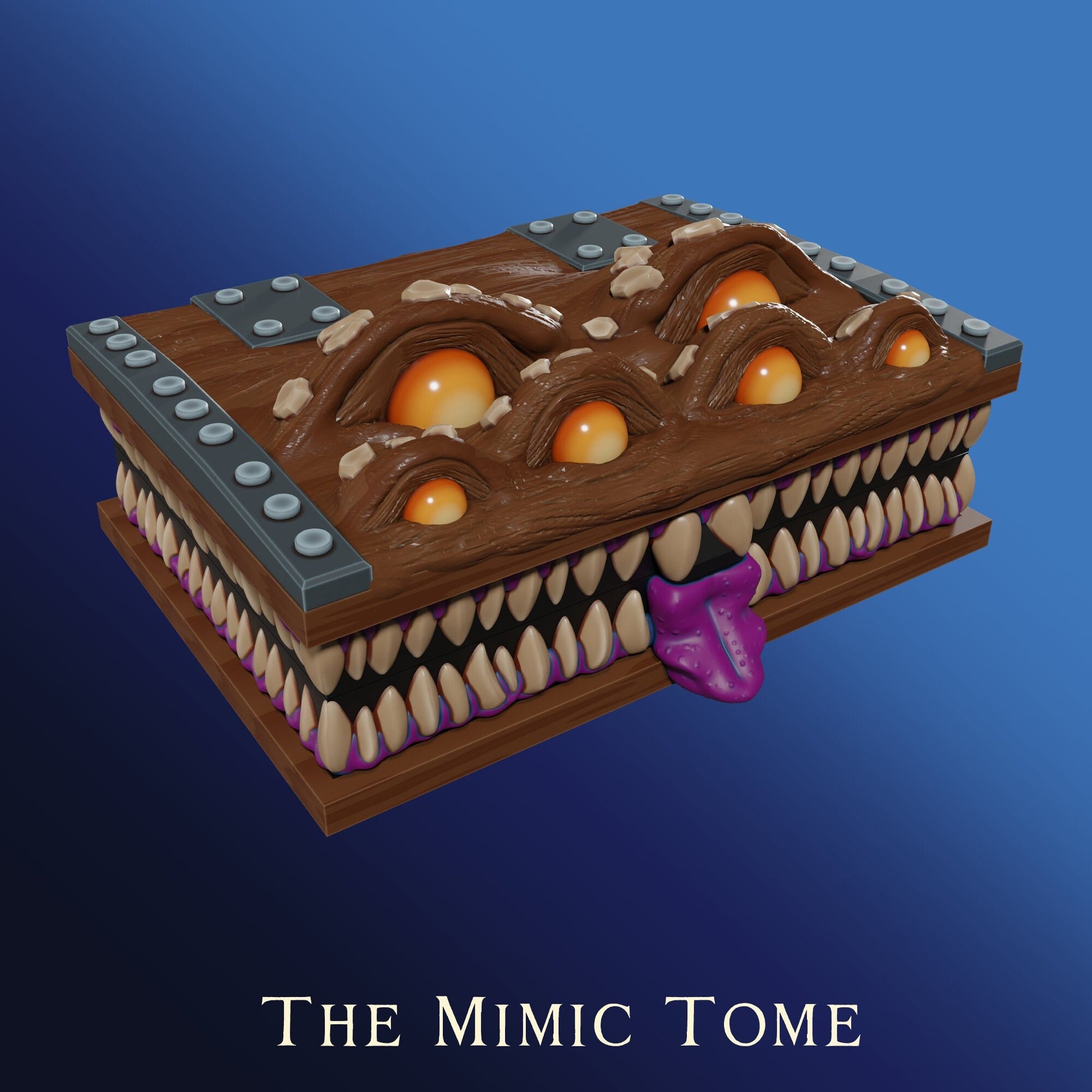 The Librarian's Tome, The Mimic Form | 3D Printed Gaming Storage Accessory | XYKit