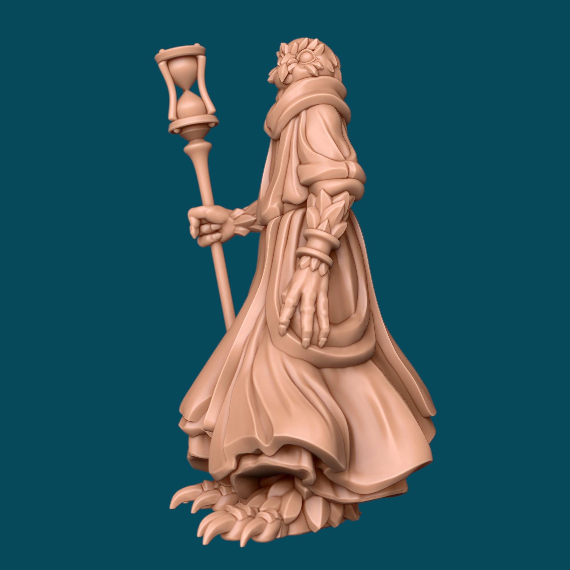 Netta, an Owl Lady | D&D TTRPG Miniature | Awkward Penguin Minis