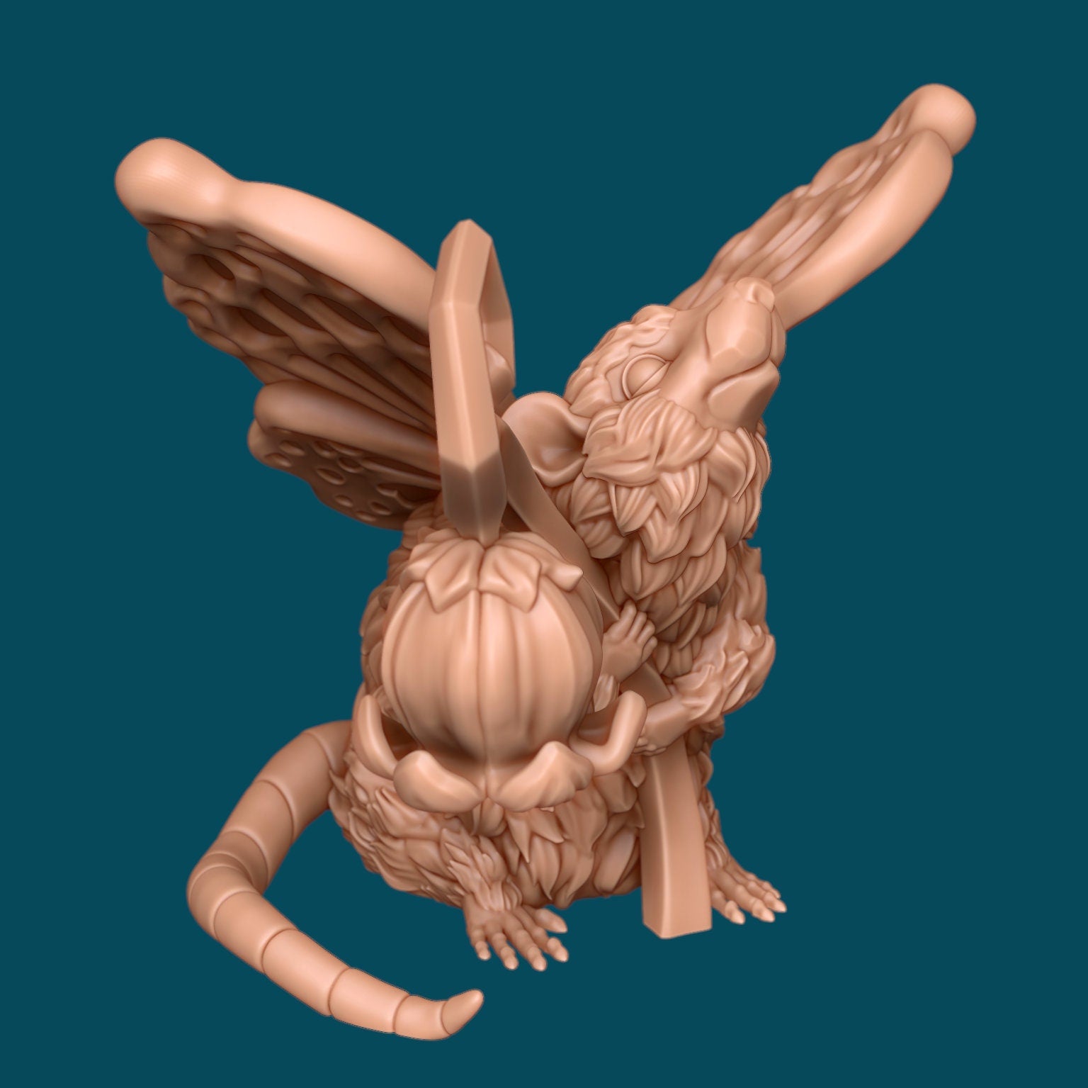 Eustass the Fey-rat | TTRPG D&D Miniature | Awkward Penguin Minis