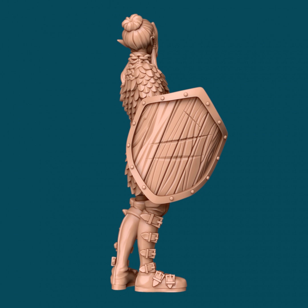 Teuivae, an Elven Cleric | D&D TTRPG Miniature | Awkward Penguin Minis