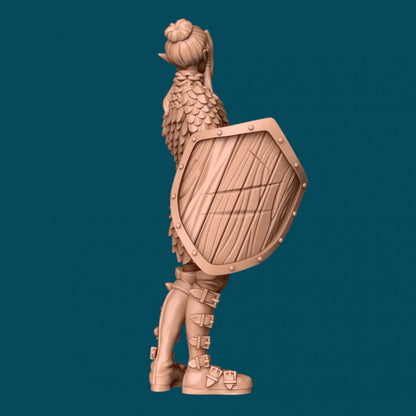 Teuivae, an Elven Cleric | D&D TTRPG Miniature | Awkward Penguin Minis