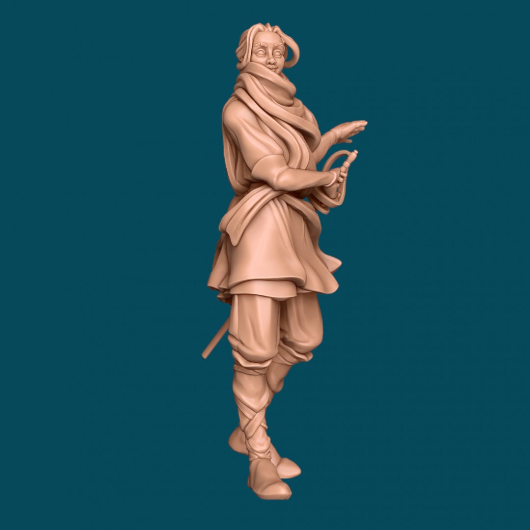 Tiel, a Rapier Wielder | D&D TTRPG Miniature | Awkward Penguin Minis