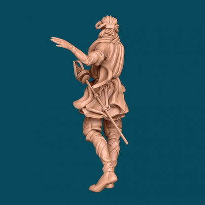 Tiel, a Rapier Wielder | D&D TTRPG Miniature | Awkward Penguin Minis