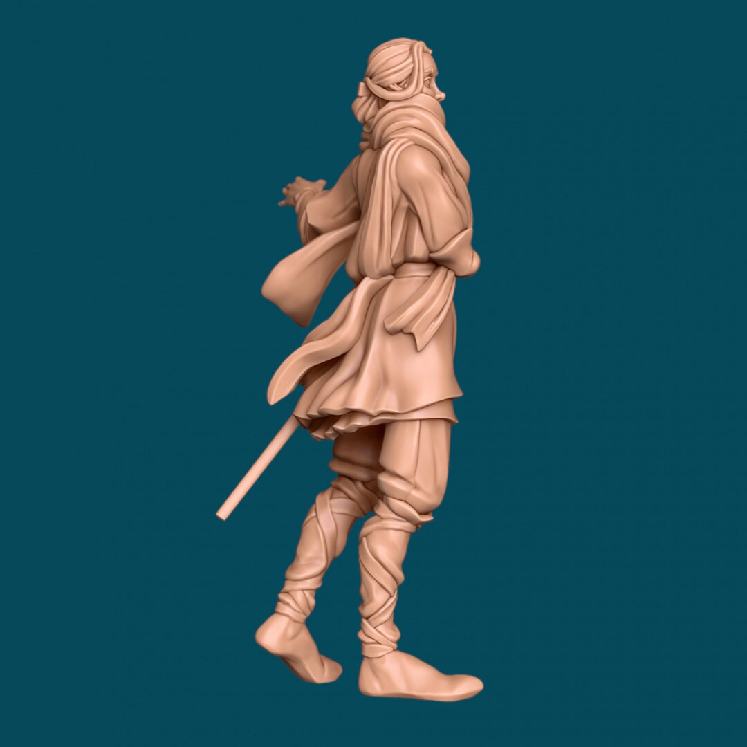 Tiel, a Rapier Wielder | D&D TTRPG Miniature | Awkward Penguin Minis