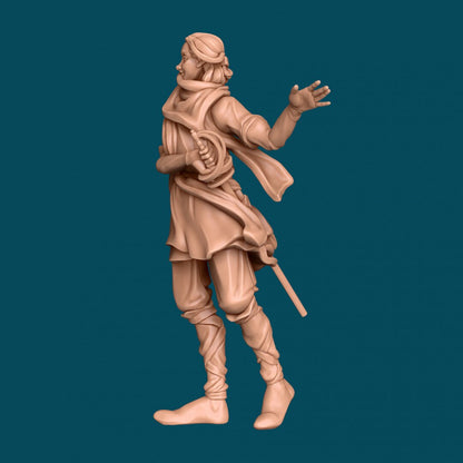 Tiel, a Rapier Wielder | D&D TTRPG Miniature | Awkward Penguin Minis