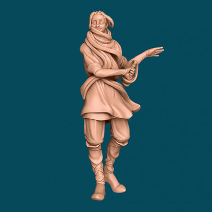 Tiel, a Rapier Wielder | D&D TTRPG Miniature | Awkward Penguin Minis