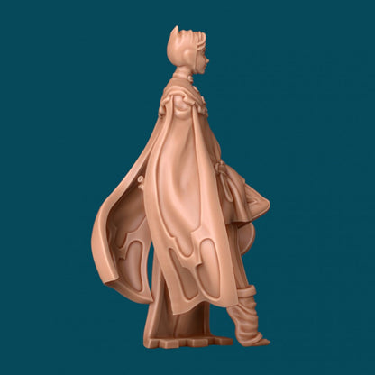 Zefyr a Herald Bard | D&D TTRPG Miniature | Awkward Penguin Minis