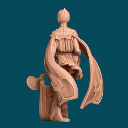 Zefyr a Herald Bard | D&D TTRPG Miniature | Awkward Penguin Minis