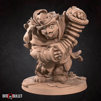 Tortle Bard | TTRPG Miniature | Bite the Bullet | Unpainted, Unplated Resin 8k