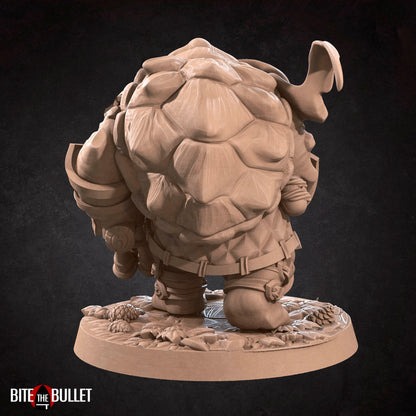 Tortle Hunter | TABLETOP SCALE | D&D TTRPG Miniature | Bite the Bullet | Unpainted, Unplated Resin 8k