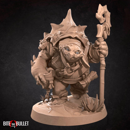 Tortle Babysitter | TTRPG Miniature | Bite the Bullet | Unpainted, Unplated Resin 8k