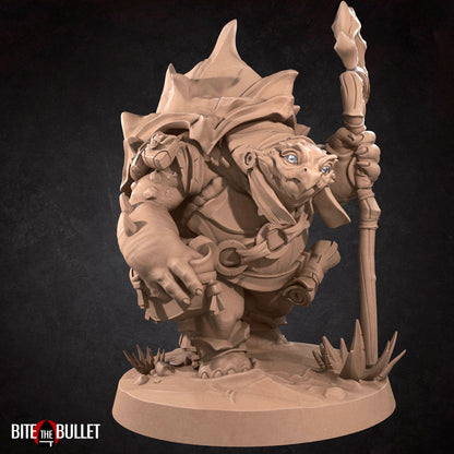 Tortle Babysitter | TTRPG Miniature | Bite the Bullet | Unpainted, Unplated Resin 8k