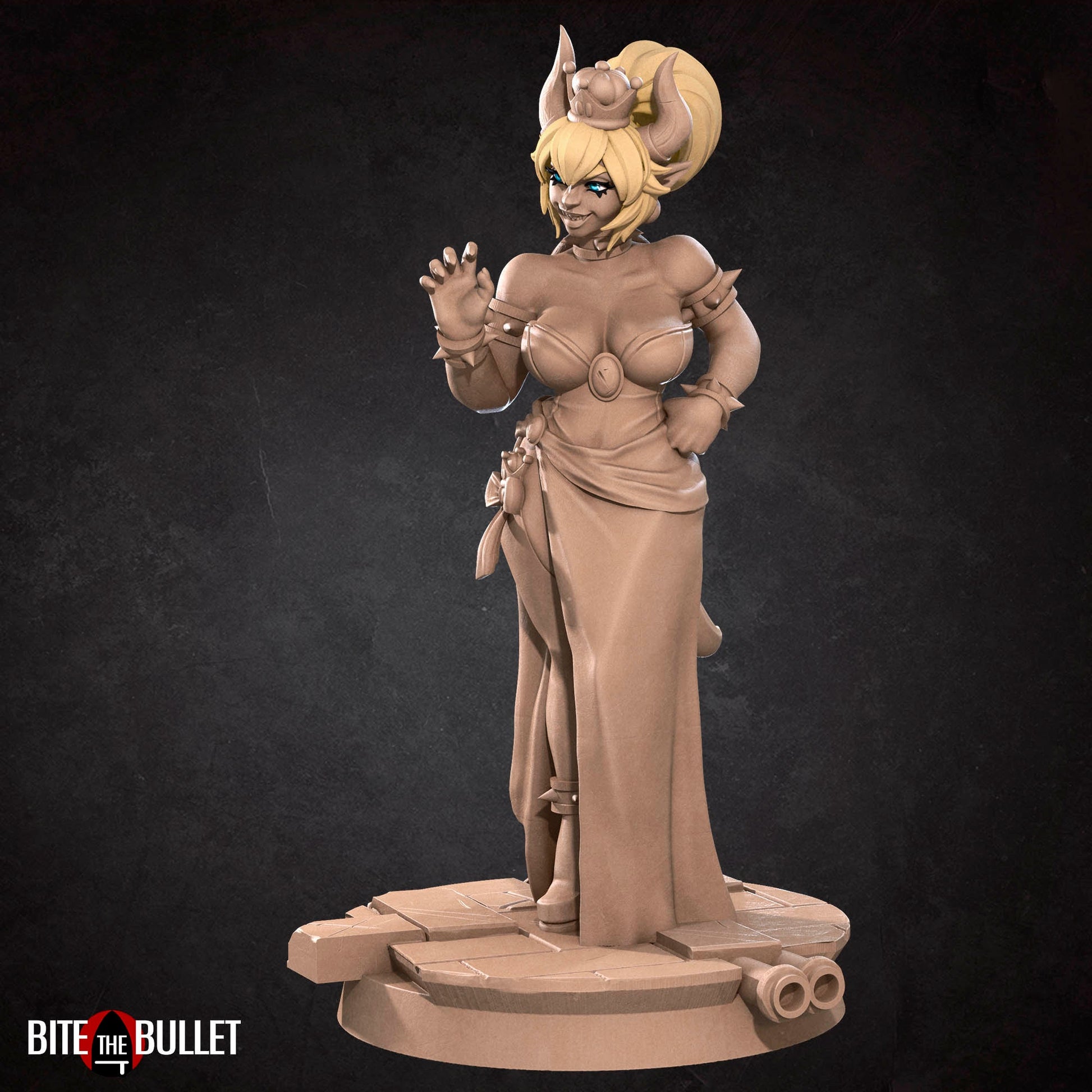 Exxotic Penelope, Tortle Princess | Pinup SFW NSFW Model Miniature | Bite the Bullet